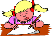 Girl Writing