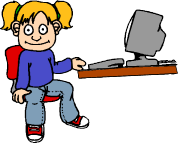 Girl at computer