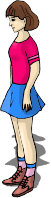 Girl in Skirt